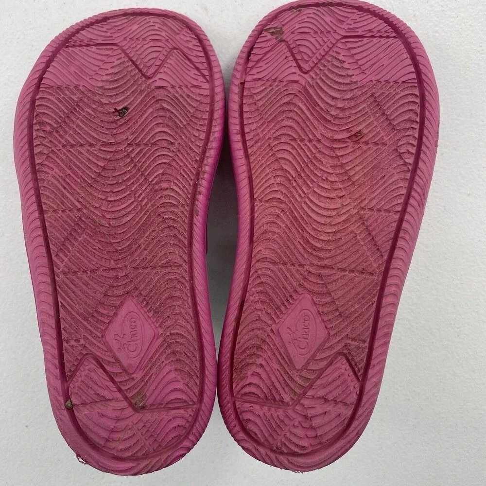 Chaco Chillos Slide Kids Junior Size‎ 1 Sport Sandals Magenta Pink JCH180316